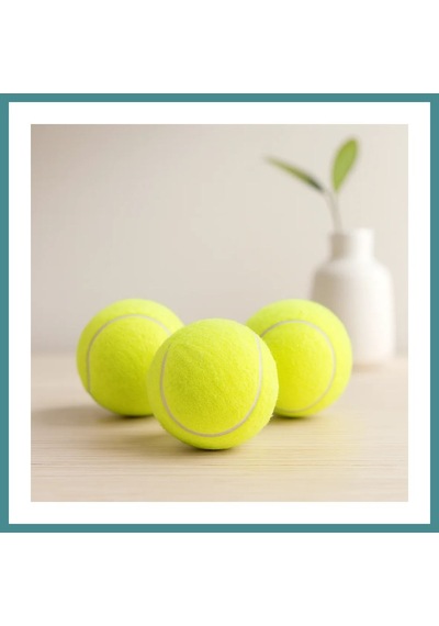 Trendexa 3'lü Tenis Kort Topu - Poşetli Kartela Ambalaj Mac