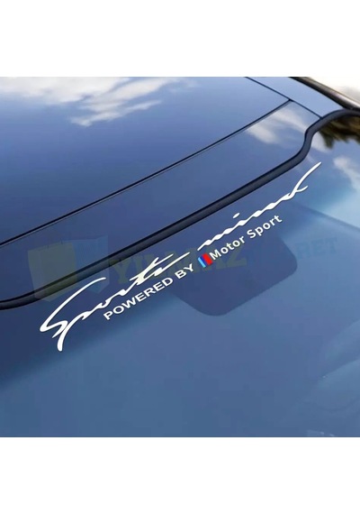 Bmw M Motorsport Sport Mind Ön Arka Cam Sticker Etiket Yapıştırma