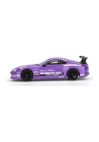 Mini Gt 1/64 Toyota Supra A80 Top Secret Gt-300 Top Secret Purple Blister Paket