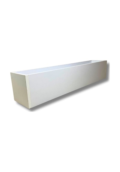 Cihan Çiçekçilik Beyaz Ahşap Mdf Saksı 100x20x15 Cm Iç Mekan Saksısı Çok Renkli