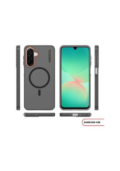 Samsung Galaxy A36 Uyumlu Mat Sert Klein Kılıf Siyah