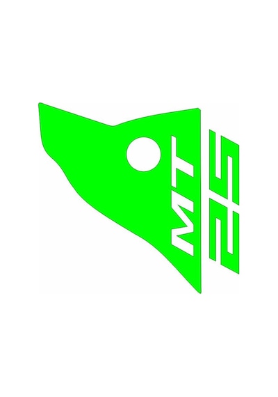 Yamaha Yamaha Mt-25 Yesıl Siperlik Sticker Yeşil Set