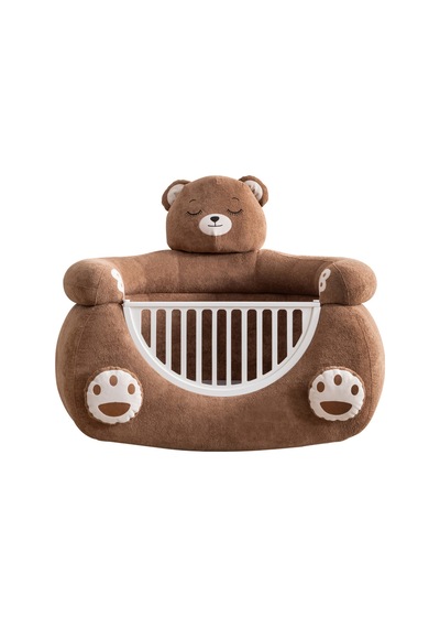 Beşik, Ayıcık Peluş Kumaşlı Hayvan Figürlü Beşik