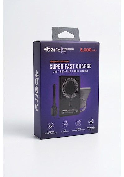 Y353s Powerbank 5.000 Mah Magnetıc Wıreless Gri