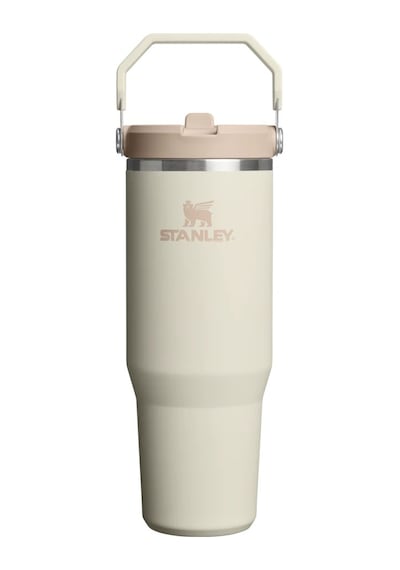 Stanley The Iceflow Flip Straw Pipetli Termos Bardak 0.89 Lt / Cream Krem