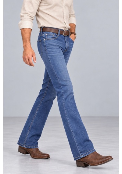 Cedy Denim Cedy Denım-regular Fit Yüksek Bel Esnek Jean Erkek Kot Pantolon C336 Mavi