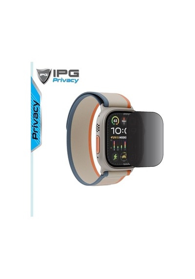 Apple Watch Uyumlu Ultra İçin Ipg Privacy Gizlilik Anti-spy Ekran Koruyucu 2 Adet , Mat, Parmak İzi Bırakmaz, Yandan Görünmeyi Engeller
