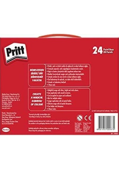 24lü Pastel Boya - Çantalı Renkli