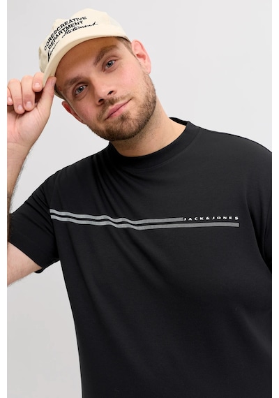 Jack & Jones Erkek T Shirt 12297257 Siyah Siyah