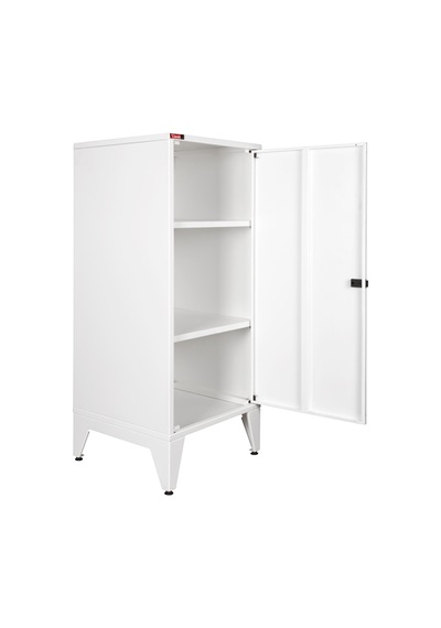 Lande - Ziglat 1110 - Metal Dolap - Metal Kapılı - Mat Beyaz. Beyaz