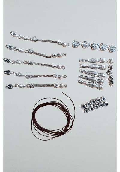 Tesbih Yapma Aparatları İmame Yapım Seti İmame Püskül Metal Ara Tesbih İpi 5 Takım Set