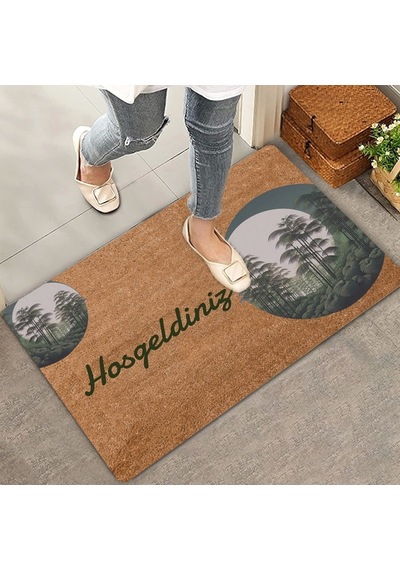 Valerine Life Amazon Bambu Ormanı Hoş Geldiniz Kapı Önü Paspası 45x70cm