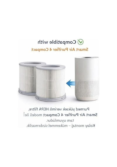 Uyumlu Hepa Filtre, 4 Compact İçin 2'li Paket İle Temiz Hava Sağlar 150 Mm