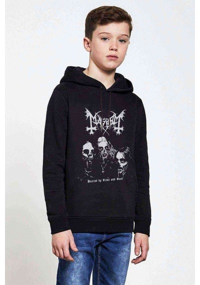Tshirthane Mayhem Buried By Time And Bust Baskılı Unisex Çocuk Sweatshirt Siyah