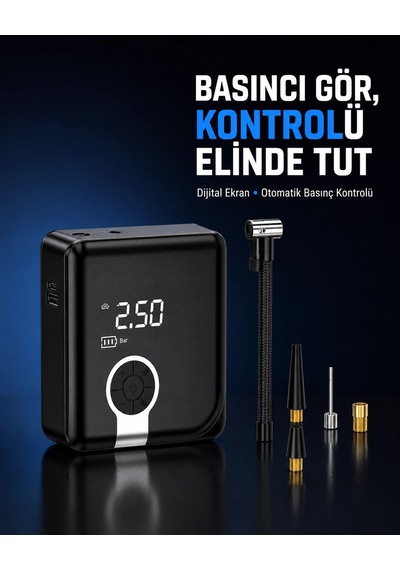 Taşınabilir Diyafram Tip Kompresör Yüksek Basınç Kapasiteli 1 Adet