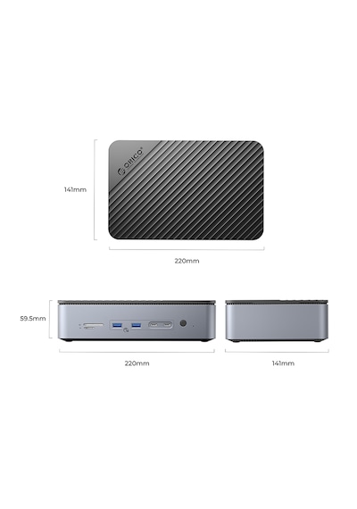 Orico D35m2 10in1 Docking Station&disk Kutusu/3.5"hdd&m.2 Nvme Yuvası,hdmı,2.5g Lan,usb3.2,pd100w,type-c
