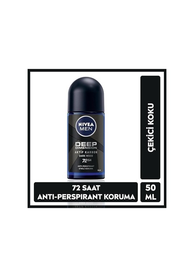 Nıvea Men Deep Dimension Roll-on 50 Ml X 3 Adet