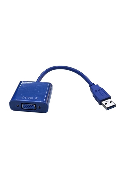 Usb'den Vga'ya Çevirici Dönüştürücü Kablo Usb Ekran Dönüştürücü