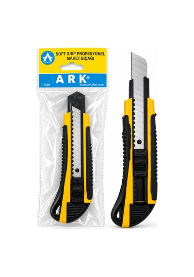 24 Adet Lüx Plastik Grip Falçata Maket Bıçak 18mm Çelik Bıçak 5671 Hemengoxgoitl