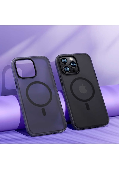 Benks Apple Uyumlu iPhone 14 Pro Kılıf Kenarları Silikon Airbagli Mat Arka Yüzey Benks Icesand Kapak BENKS-25421