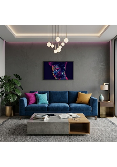 Neon Yüzler Pop Art Kadın Portre Serisi 22 Canlı Renkler Ve Asi Duruş