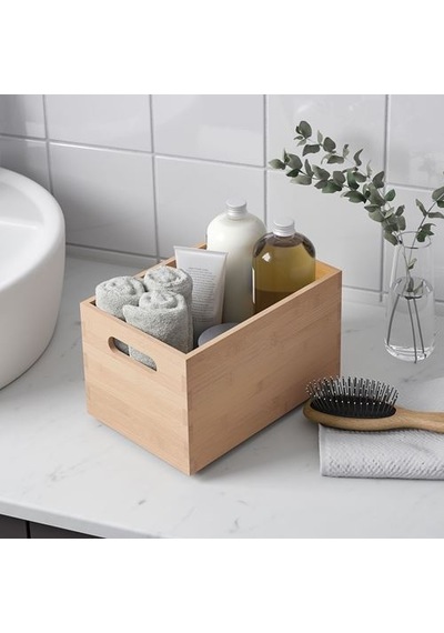 Ikea Uppdatera Saklama Kutusu, Bambu, 16x24x15 Cm Çok Renkli