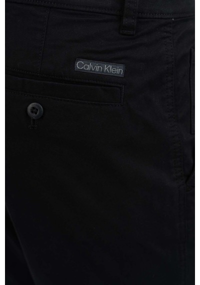 Calvin Klein Erkek Slim Fit Pamuklu Chino Pantolon - Siyah Black