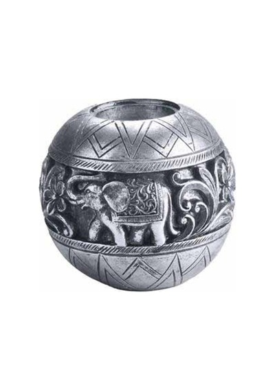 Pasabahce Fil Tealight Mumluk Silver - 1 Adet Gri