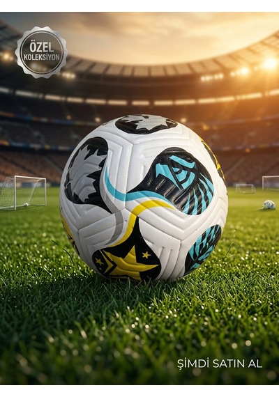 5 Numara Profesyonel Dikişli Futbol Topu Su Geçirmez Halı Saha Topu + Şişirme İğnesi Hediyeli Çok Renkli