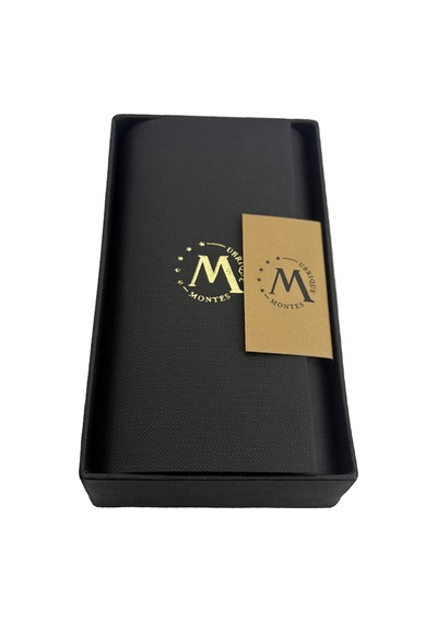 Montes 55 Ring Gri/siyah Üçlü Puro Kılıfı