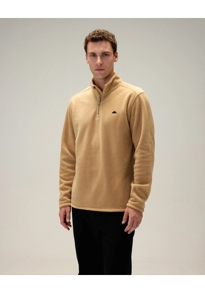 Ellesse 6wm1023-bg Erkek Yarım Fermuarlı Polar Bej