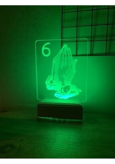 Blessed Gece Lambası 3D 16 Renk (462897796)