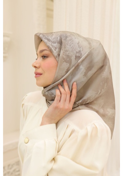 Silk Home Shiny Eşarp 75002-57 Kum Beji, Vizon
