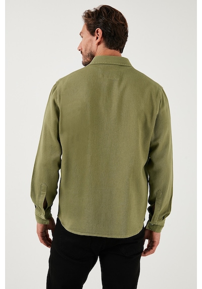 Buratti Pamuklu Tek Cepli Regular Fit Erkek Gömlek Cf25W129140 Haki Buratti Pamuklu Tek Cepli Regular Fit Erkek Gömlek Cf25W129140 Haki