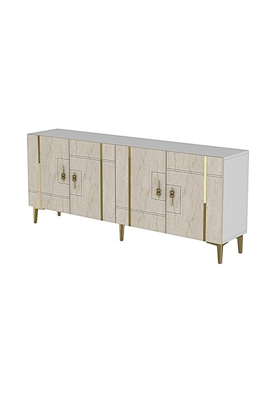 Ka1842btg Made Konsol Ve Tv Sehpası Beyaz-traverten-gold 180cm Beyaz - Traverten - Altın Ka1842btg Made Konsol Ve Tv Sehpası Beyaz-traverten-gold 180cm Beyaz - Traverten - Altın