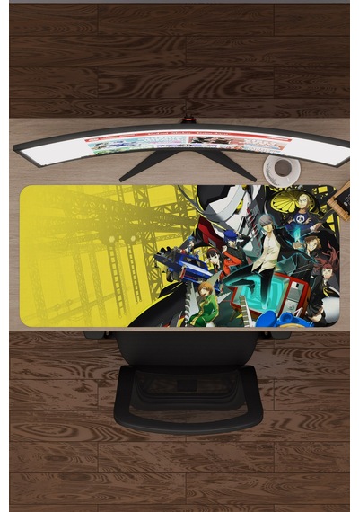 Persona 4 Kaymaz Dikişli Kauçuk Oyuncu Mousepad V1 - 90x40 Xxl Gaming Mouse Pad Fare Altlığı