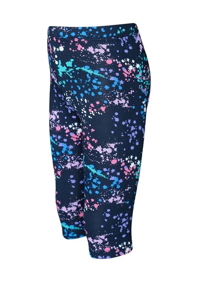 Lovetti Koyu Lacivert Kız Çocuk Spray Colors Desen Kapri 1431L011 Koyu Lacivert