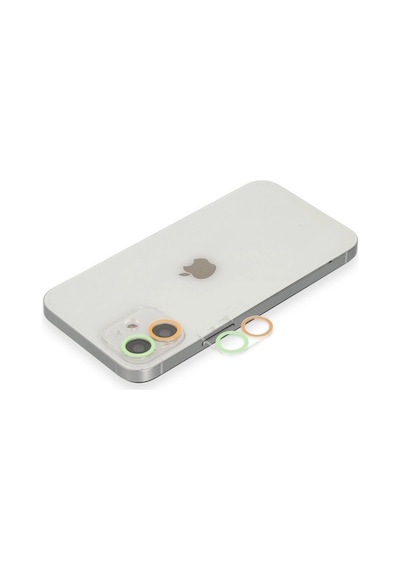 Apple İphone 11 Renkli Kamera Lens Koruma Cam - Turuncu-yeşil Hmngo48-ıeg4874d Çok Renkli