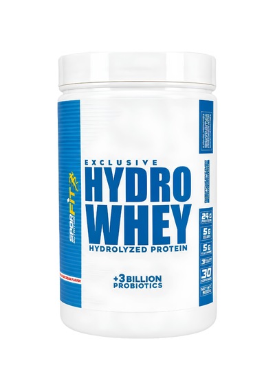 Sporfit Nutrition Hydrowhey Protein Tozu 900 Gr 30 Servis Çilekli Pasta + 3 Milyar Probiyotik + Shaker + Protein Kahve Hediyeli çilek