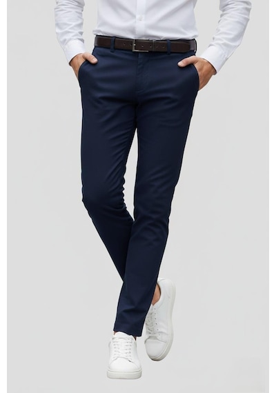 Efor Slim Fit Yan Cep Esnek Pamuklu Casual Lacivert Pantolon P 1088 Lacivert
