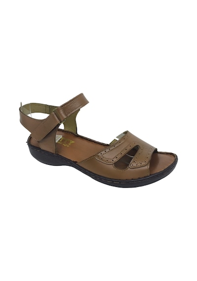 Zerhan 321 Kadın Hakiki Deri Cırtlı Yumuşak Taban Comfort Sandalet Taba Zerhan 321 Kadın Hakiki Deri Cırtlı Yumuşak Taban Comfort Sandalet Taba