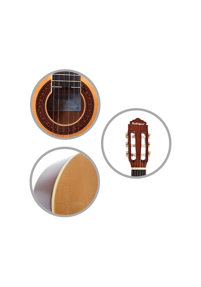 Rodriguez Rc644mn Klasik Gitar 4/4 Mat Mat Cila Doğal Ahşap H