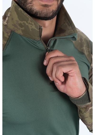 Combat Tactical Outdoor Taktik Tişört Operasyon Tişörtü Uzun Kol T-shirt - 401 Haki