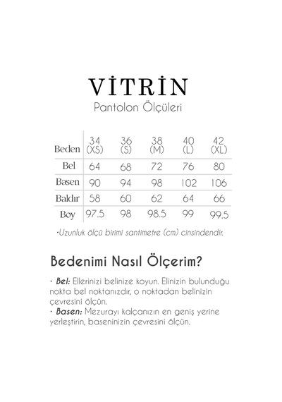 Vitrin Yüksek Bel Kumaş Pantolon Antrasit
