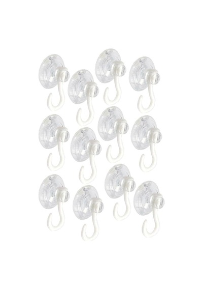Askılı Vantuz Öpücük 4 Cm 12 Adet Büyük Kancalı Cam Vantuzu Pvc Vantuz Mutfak Banyo Pencere Ve Kapı Camı Vantu Genel