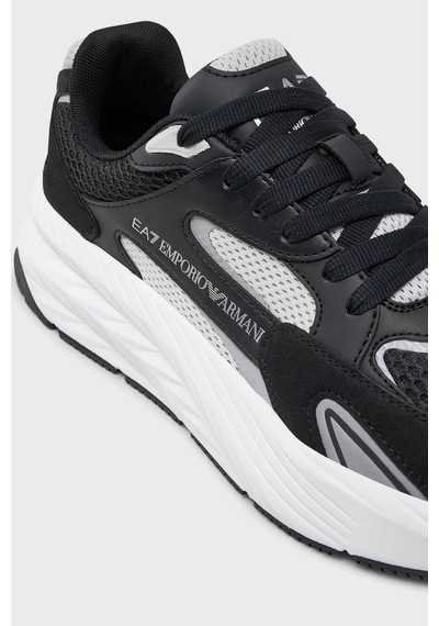 Ea7 Unisex Ayakkabı X8x178 Xk382 U034 Siyah-gri Siyah-gri Gri - Siyah