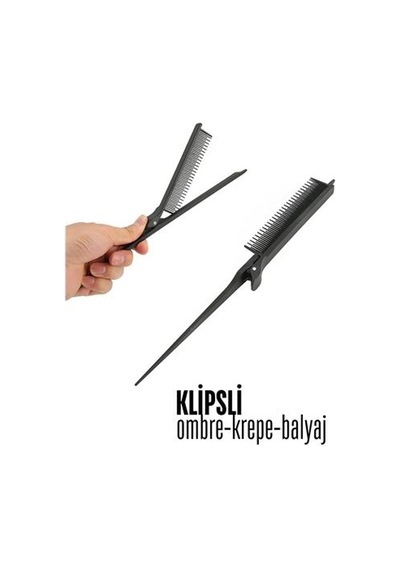 Klipsli Krepe Ombre Balyaj Tarağı Solingen 720499