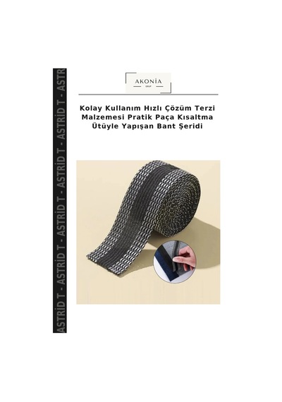 Kolay Kullanım Hızlı Çözüm Terzi Malzemesi Pratik Paça Kısaltma Ütüyle Yapışan Bant Şeridi