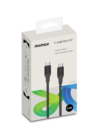 Momax DC26D 1-Link Type-C To Type-C 100W Usb-C 3.0 M  Şarj Kablosu Siyah
