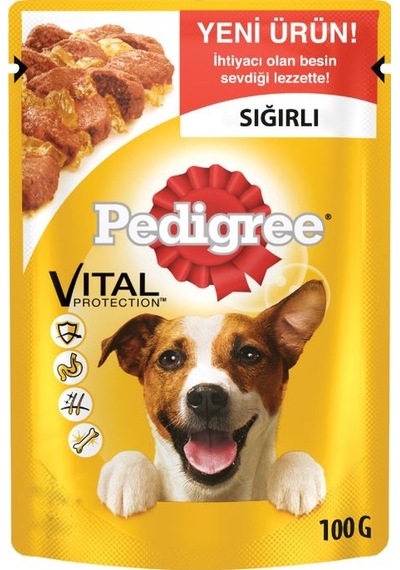 Pedigree Sığır Etli Pouch Yetişkin Köpek Maması 100 G